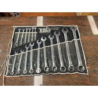 T&E Tools 16 Piece Combination Wrench Set Metric Set #13105 (Pre-owned)