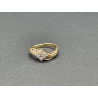 Ladies 18ct Yellow Gold Diamond Ring (Pre-Owned)