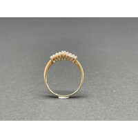 Ladies 9ct Yellow Gold Diamond Ring (Pre-Owned)