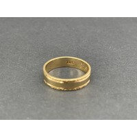 Unisex 18ct Yellow Gold Band Ring (Pre-Owned)