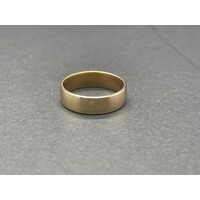 Unisex 9ct Yellow Gold Plain Band Ring (Pre-Owned)