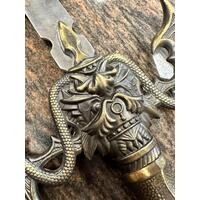 Medieval Snake and Demon Style Collector Sword Limited Edition Collectable