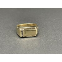 Mens 9ct Yellow Gold Ring (Pre-Owned)