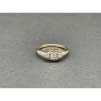 Ladies 9ct Yellow Gold Ring (Pre-Owned)