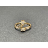 Ladies 18ct Yellow Gold Diamond Ring (Pre-Owned)