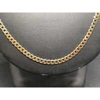 Unisex 9ct Yellow Gold Curb Link Necklace