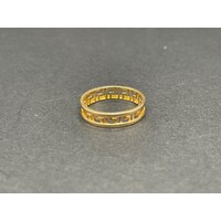 Ladies 18ct Yellow Gold Greek Pattern Ring