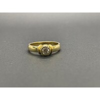 Ladies 18ct Yellow Gold Diamond Ring