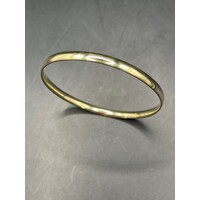 Ladies 9ct Yellow Gold Round Bangle