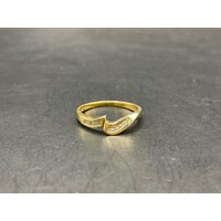 Ladies 18ct Yellow Gold Diamond Enhancer Ring