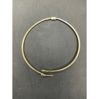 Ladies 9ct Yellow Gold Round Hinged Cuff Bangle