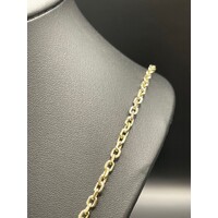 Ladies 14ct Yellow Gold Cable Link Necklace