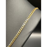 Men's 10ct Yellow Gold Curb Link Necklace