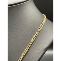 Ladies 9ct Yellow Gold Birdseye/Curb Link Necklace