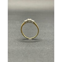 Ladies 9ct Yellow Gold Diamond Ring