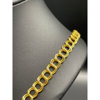 Ladies 22ct Yellow Gold Fancy Link Necklace