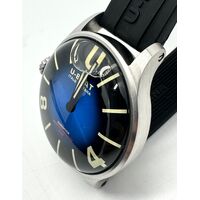 U-Boat 8704/C Darkmoon Blue SS Soleil 5ATM Crystal Sapphire Mens Watch