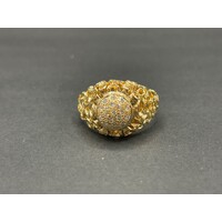 Unisex 18ct Yellow Gold Diamond Ring