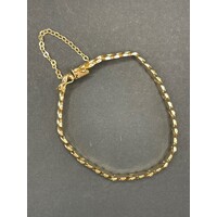 Ladies 14ct Yellow Gold Fancy Link Bracelet