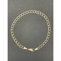 Unisex 9ct Yellow Gold Curb Link Bracelet