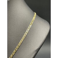 Unisex 18ct Yellow Gold Anchor Link Necklace