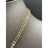 Unisex 9ct Yellow Gold Curb Link Necklace