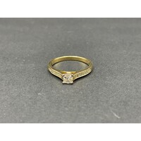 Ladies 18ct Yellow Gold Diamond Engagement Ring