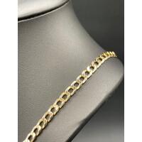 Unisex 9ct Yellow Gold Curb Link Necklace