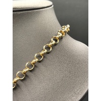 Ladies 9ct Yellow Gold Belcher Link Necklace