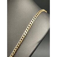 Unisex 9ct Yellow Gold Curb Link Necklace