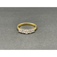 Ladies 18ct Yellow Gold Diamond Ring