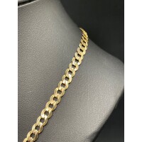 Unisex 9ct Yellow Gold Curb Link Necklace