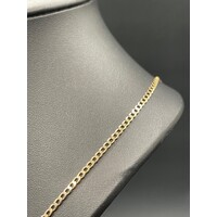 Unisex 9ct Yellow Gold Curb Link Necklace