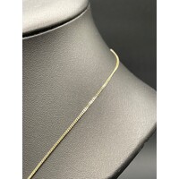 Ladies 9ct Yellow Gold Fancy Curb Link Necklace