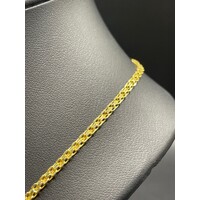 Ladies 18ct Yellow Gold Double Cable Link Necklace