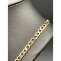 Unisex 9ct Yellow Gold Curb Link Necklace