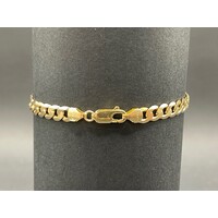 Unisex 9ct Yellow Gold Curb Link Bracelet