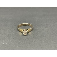 Ladies 18ct Yellow Gold Diamond Ring