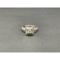 Ladies 18ct White Gold Diamond Ring