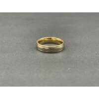 Unisex 9ct Yellow Gold Band Ring