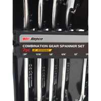 Repco 7 Piece AF-Reversible Imperial Combination Gear Spanner Set RTKGW37AF