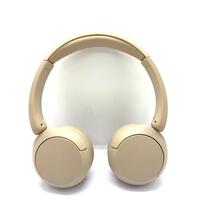 Sony WH-CH520 Cream Bluetooth Wireless On-Ear Headphones with Cable