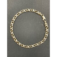 Ladies 9ct Yellow Gold Figure 8 Link Bracelet