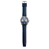 Tommy Hilfiger Tucker Multi-Function Stainless Steel Blue Silicone Mens Watch