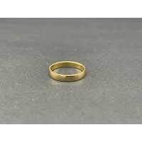 Ladies 18ct Yellow Gold Plain Band Ring