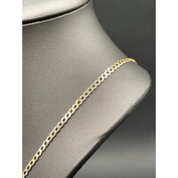 Unisex 9ct Yellow Gold Curb Link Necklace