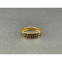 Ladies 22ct Yellow Gold Pattern Design Ring