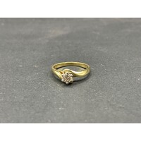 Ladies 18ct Yellow Gold Diamond Engagement Ring