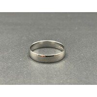 Mens 10ct White Gold Wedding Band Ring