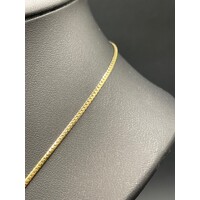 Ladies 9ct Yellow Gold Snake Link Necklace